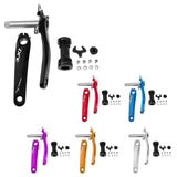 Maxbell Mountain Bike Crank Arm Set with Bottom Bracket and Chainring Bolts Black