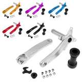 Maxbell Mountain Bike Crank Arm Set with Bottom Bracket and Chainring Bolts Black