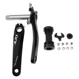 Maxbell Mountain Bike Crank Arm Set with Bottom Bracket and Chainring Bolts Black
