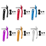 Maxbell Mountain Bike Crank Arm Set with Bottom Bracket and Chainring Bolts Black