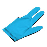 Maxbell Unisex Snooker Billiard Glove Pool Cue Sticks Open Three Finger Glove Blue