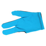 Maxbell Unisex Snooker Billiard Glove Pool Cue Sticks Open Three Finger Glove Blue
