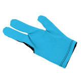 Maxbell Unisex Snooker Billiard Glove Pool Cue Sticks Open Three Finger Glove Blue