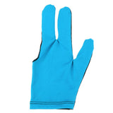 Maxbell Unisex Snooker Billiard Glove Pool Cue Sticks Open Three Finger Glove Blue