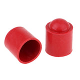 Maxbell 10pcs Rubber Pool Cue Tip Head Protector Cover for Billiard Snooker Red