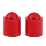 Maxbell 10pcs Rubber Pool Cue Tip Head Protector Cover for Billiard Snooker Red