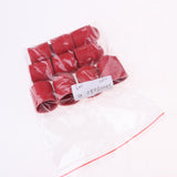 Maxbell 10pcs Rubber Pool Cue Tip Head Protector Cover for Billiard Snooker Red