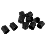Maxbell 10pcs Rubber Pool Cue Tip Head Protector Cover for Billiard Snooker Black