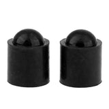 Maxbell 10pcs Rubber Pool Cue Tip Head Protector Cover for Billiard Snooker Black