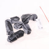 Maxbell 10pcs Rubber Pool Cue Tip Head Protector Cover for Billiard Snooker Black