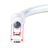 Maxbell Bike Bicycle V Brake Cable Noodle Brakes Pipe Hose Guide Silvery 90 Degree