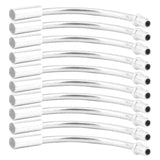 Maxbell Bike Bicycle V Brake Cable Noodle Brakes Pipe Hose Guide Silvery 90 Degree