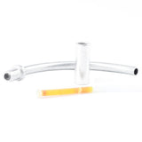 Maxbell Bike Bicycle V Brake Cable Noodle Brakes Pipe Hose Guide Silvery 90 Degree