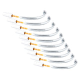 Maxbell Bike Bicycle V Brake Cable Noodle Brakes Pipe Hose Guide Silvery 90 Degree