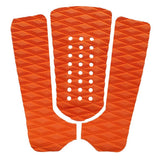 Maxbell 3 Pieces Surfboard Traction Tail Mat Deck Grip Stomp Pad Paddleboard Orange