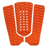 Maxbell 3 Pieces Surfboard Traction Tail Mat Deck Grip Stomp Pad Paddleboard Orange