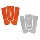 Maxbell 3 Pieces Surfboard Traction Tail Mat Deck Grip Stomp Pad Paddleboard Orange