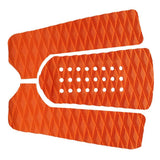 Maxbell 3 Pieces Surfboard Traction Tail Mat Deck Grip Stomp Pad Paddleboard Orange