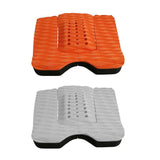Maxbell 3 Pieces Surfboard Traction Tail Mat Deck Grip Stomp Pad Paddleboard Orange