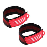 Maxbell 1 Pair Bicycle Ankle Leg Strap Cycling Bike Pants Band Leg Clip Strap  Red