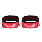 Maxbell 1 Pair Bicycle Ankle Leg Strap Cycling Bike Pants Band Leg Clip Strap  Red