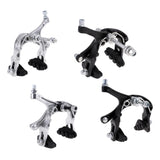 Maxbell Bike Side Pull Brake Long Arms Clamp Bike Lever Cable Housing Front Silver