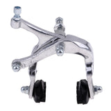 Maxbell Bike Side Pull Brake Long Arms Clamp Bike Lever Cable Housing Front Silver