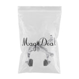 Maxbell Bike Side Pull Brake Long Arms Clamp Bike Lever Cable Housing Rear Silver