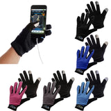Maxbell Anti-slip MTB Cycling Gloves Touch Screen Sport Long Finger Glove Sky Blue