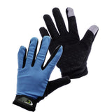 Maxbell Anti-slip MTB Cycling Gloves Touch Screen Sport Long Finger Glove Sky Blue