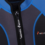 Maxbell Kids 3.5mm Neoprene Wetsuit One-Piece Short Sleeve Jumpsuit Swimwear Blue-2