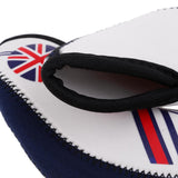 Maxbell 10pcs Golf Headcovers Head Covers Iron Protect Union Jack Beige+Dark Blue