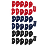 Maxbell 10pcs Neoprene Golf Iron Head Covers+1 Pcs Golf Putter Headcovers Set Red