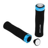 Maxbell 2 Pieces Bike Bicycle MTB Handlebar Grips Anti-slip Sponge Handle Grip Blue