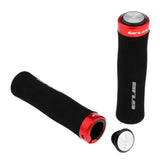 Maxbell 2 Pieces Bike Bicycle MTB Handlebar Grips Anti-slip Sponge Handle Grip Red