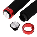 Maxbell 2 Pieces Bike Bicycle MTB Handlebar Grips Anti-slip Sponge Handle Grip Red