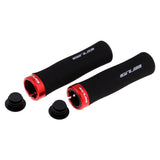 Maxbell 2 Pieces Bike Bicycle MTB Handlebar Grips Anti-slip Sponge Handle Grip Red