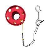 Maxbell Alloy Scuba Diving Finger Spool Reel with Line &Double Ended Hook Red-30m