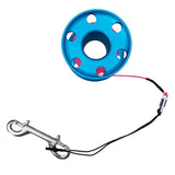 Maxbell Scuba Diving Finger Spool Reel, Nylon Line&Double Ended Bolt Snap Blue 20m