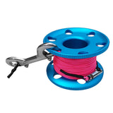 Maxbell Scuba Diving Finger Spool Reel, Nylon Line&Double Ended Bolt Snap Blue 20m