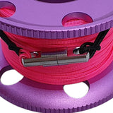 Maxbell Scuba Diving Finger Spool Reel, Nylon Line&Double Ended Bolt Snap Purple 20m