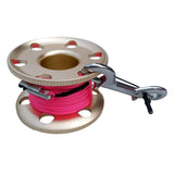 Maxbell Scuba Diving Finger Spool Reel, Nylon Line&Double Ended Bolt Snap Gold 30m