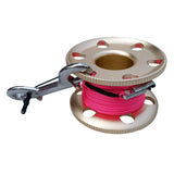 Maxbell Scuba Diving Finger Spool Reel, Nylon Line&Double Ended Bolt Snap Gold 30m