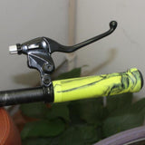 Maxbell 1 Pairs Bike Bicycle Handlebar End Grips Rubber Anti-slip Handle Grip Yellow