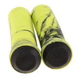 Maxbell 1 Pairs Bike Bicycle Handlebar End Grips Rubber Anti-slip Handle Grip Yellow