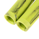Maxbell 1 Pairs Bike Bicycle Handlebar End Grips Rubber Anti-slip Handle Grip Yellow