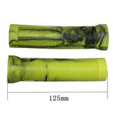 Maxbell 1 Pairs Bike Bicycle Handlebar End Grips Rubber Anti-slip Handle Grip Yellow
