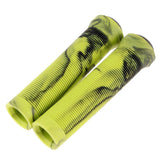 Maxbell 1 Pairs Bike Bicycle Handlebar End Grips Rubber Anti-slip Handle Grip Yellow