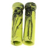 Maxbell 1 Pairs Bike Bicycle Handlebar End Grips Rubber Anti-slip Handle Grip Yellow