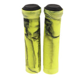 Maxbell 1 Pairs Bike Bicycle Handlebar End Grips Rubber Anti-slip Handle Grip Yellow